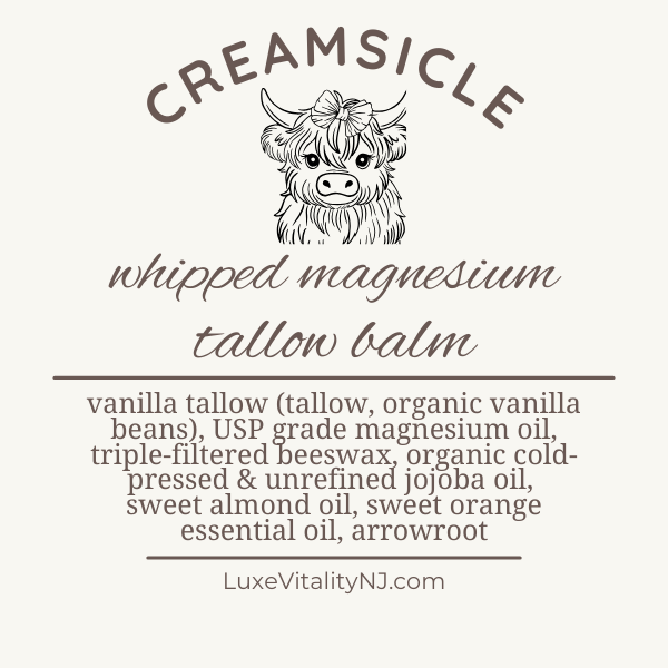 Creamsicle Magnesium Tallow Balm